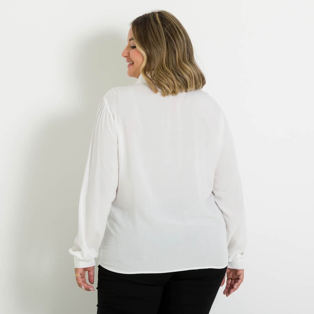 Camisa Ombro Franzido Patrícia Foster Mais
