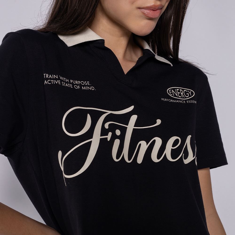 Camisa Polo Cropped Feminina Scream
