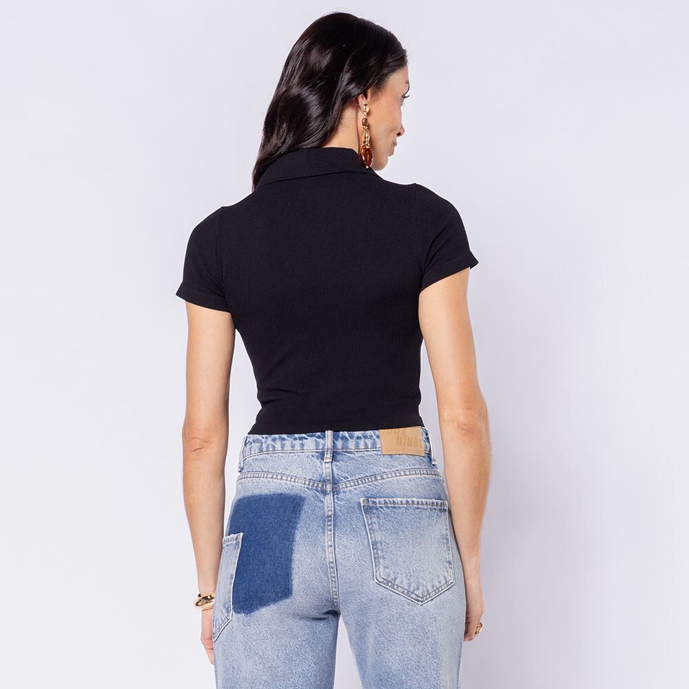 Camisa Polo Feminina Sem Costura Boby Blues