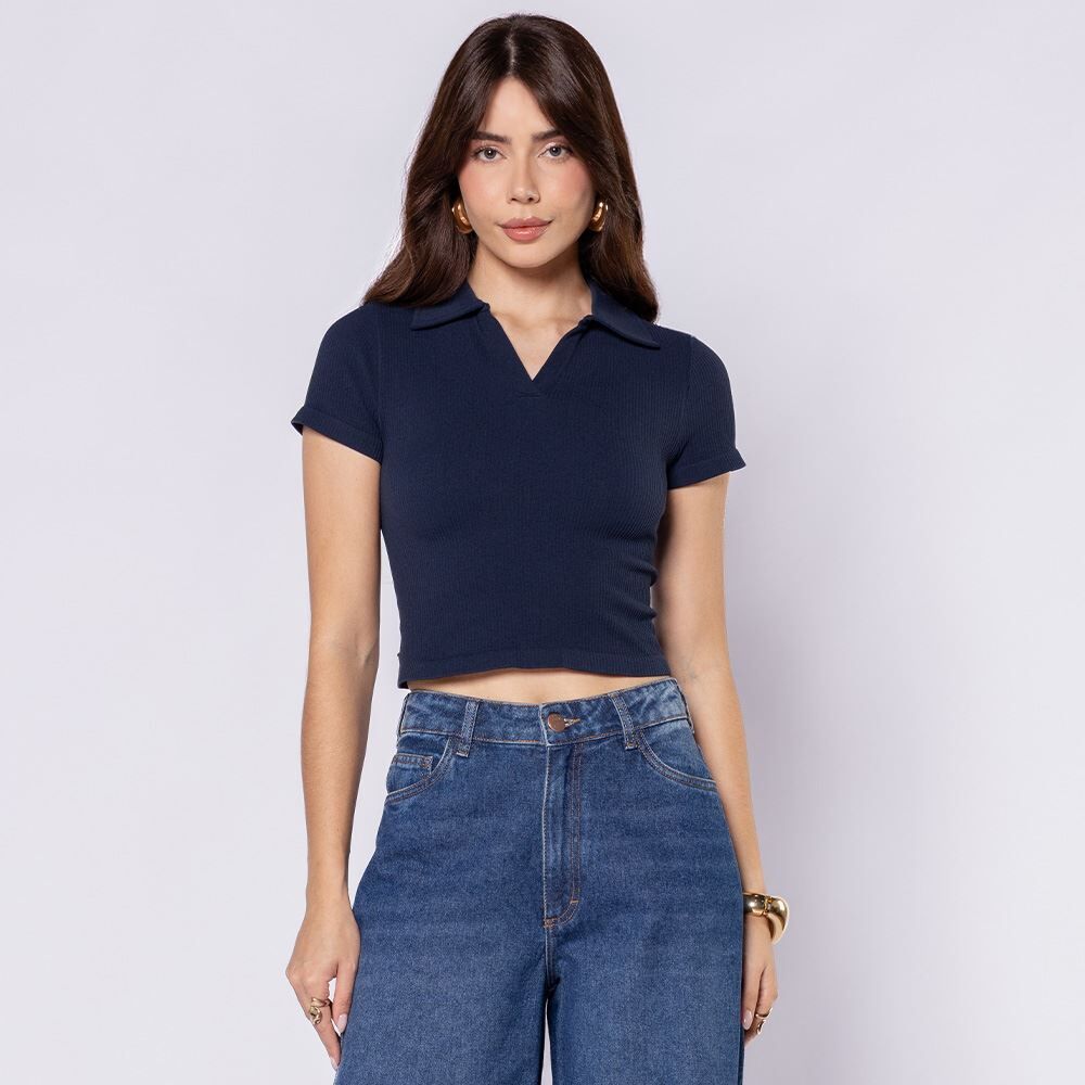 Camisa Polo Feminina Sem Costura Boby Blues