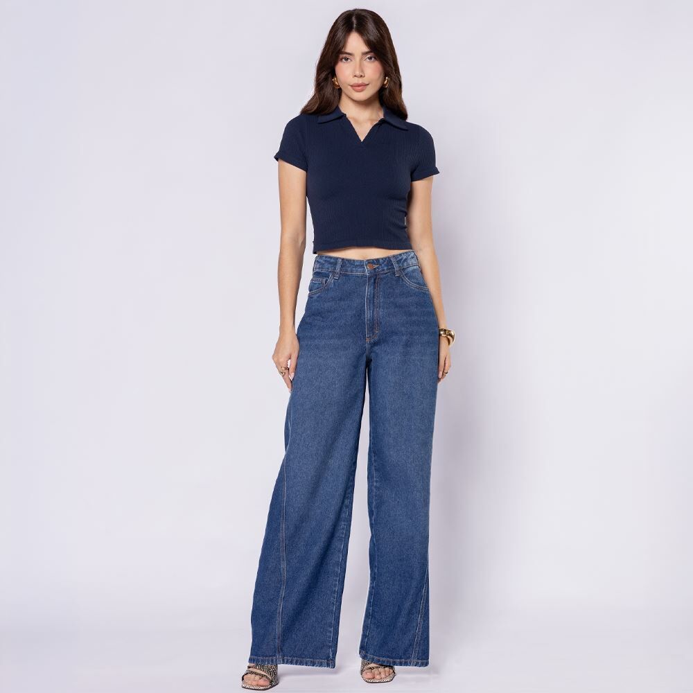 Camisa Polo Feminina Sem Costura Boby Blues
