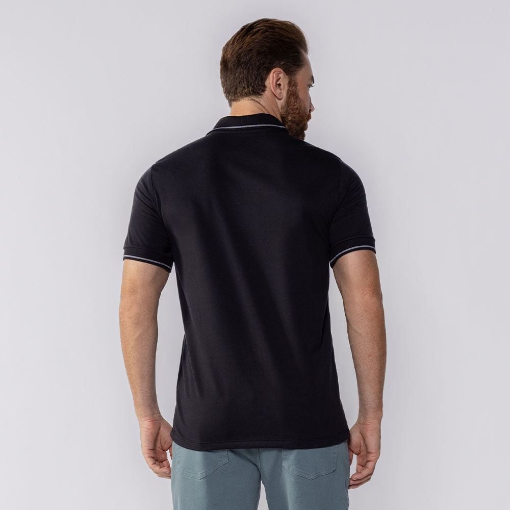 Camisa Polo Masculina Com Bolso Marc Alain