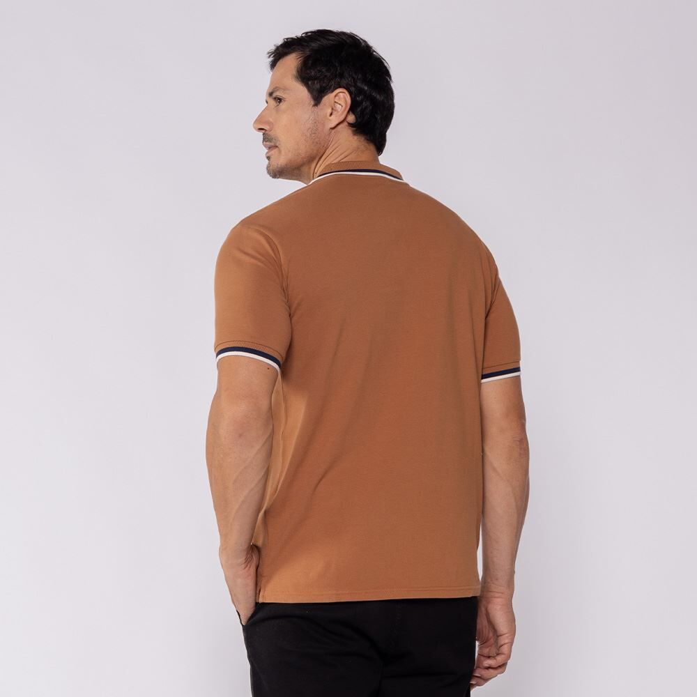 Camisa Polo Masculina De Algodão Marc Alain