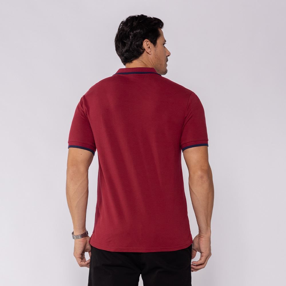 Camisa Polo Masculina De Algodão Marc Alain
