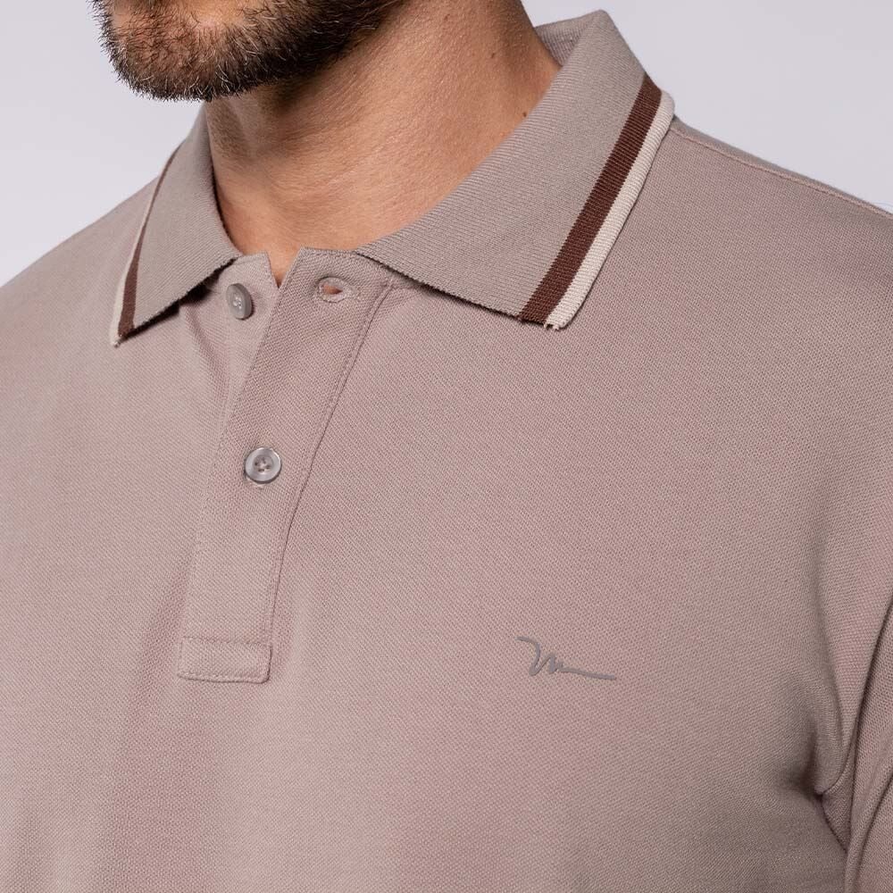 Camisa Polo Masculina De Algodão Marc Alain