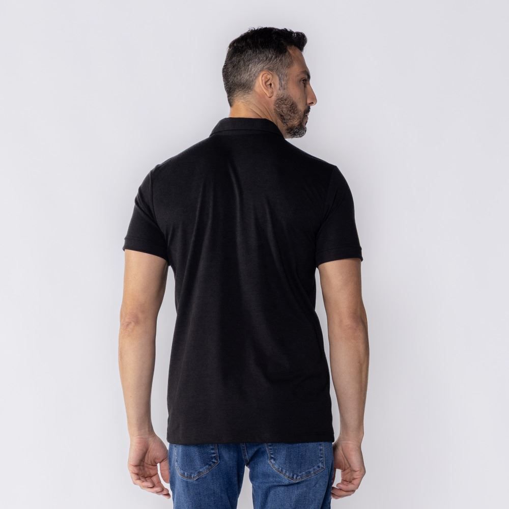 Camisa Polo Masculina De Piquet Com Bolso Marc Alain