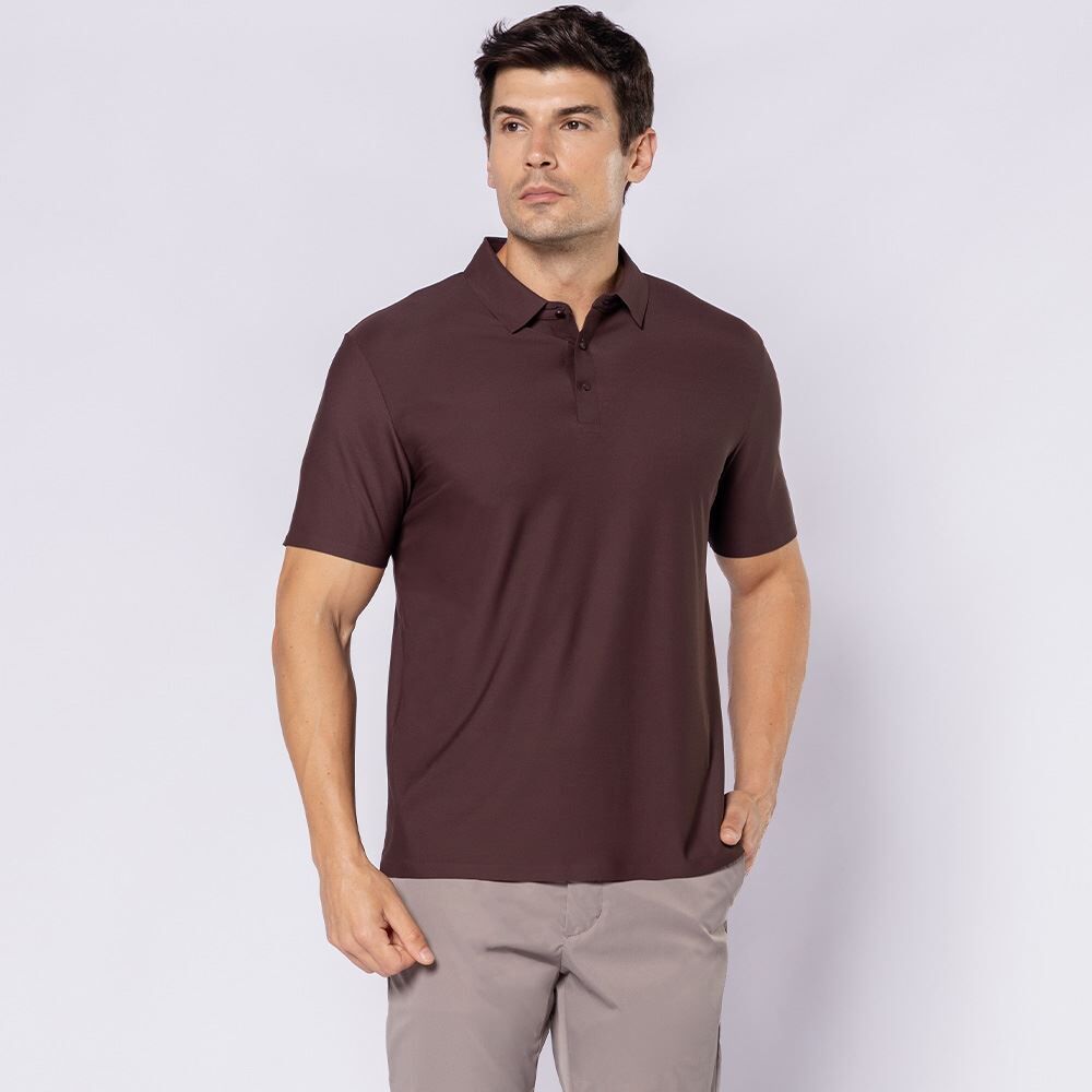 Camisa Polo Masculina Em Poliamida Marc Alain