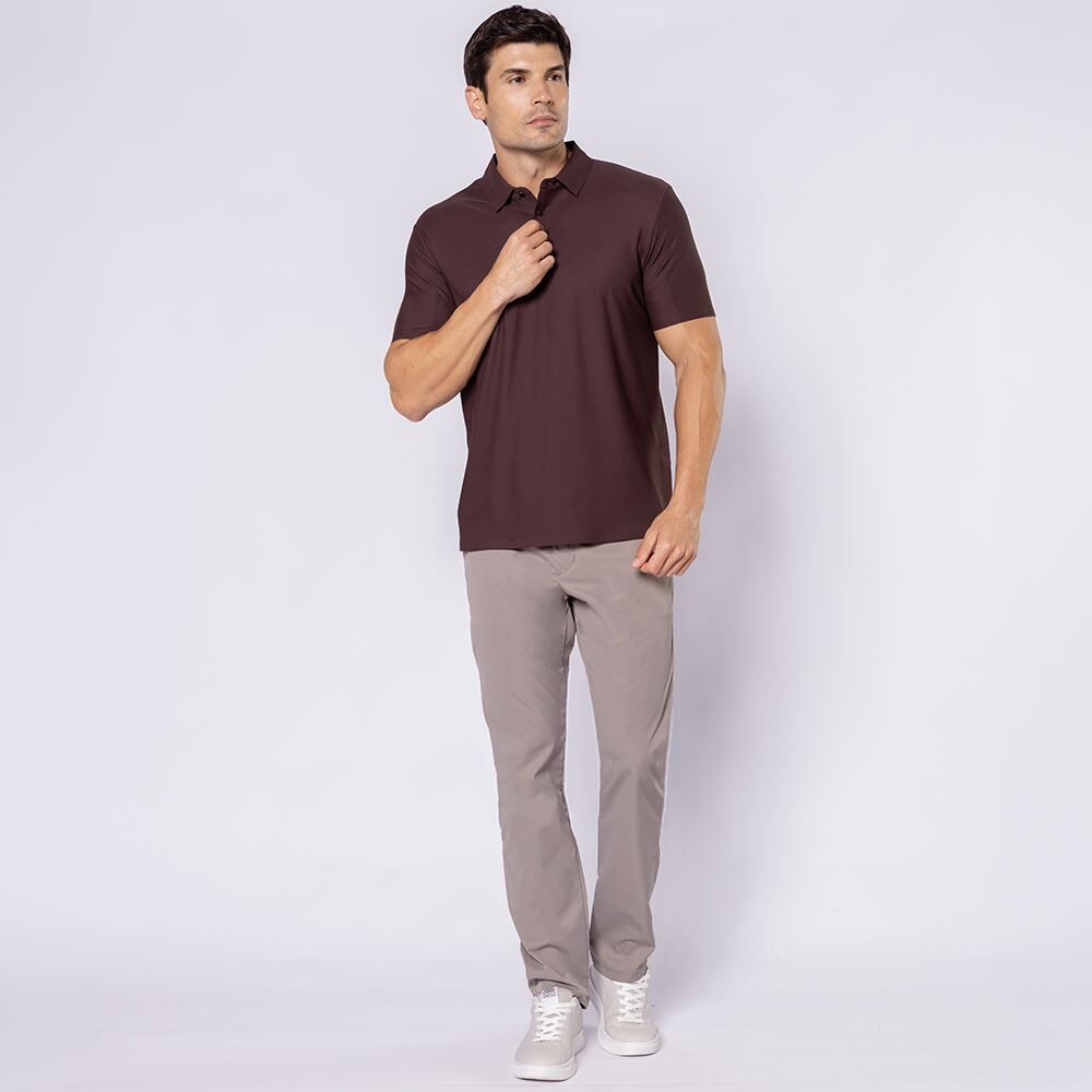 Camisa Polo Masculina Em Poliamida Marc Alain