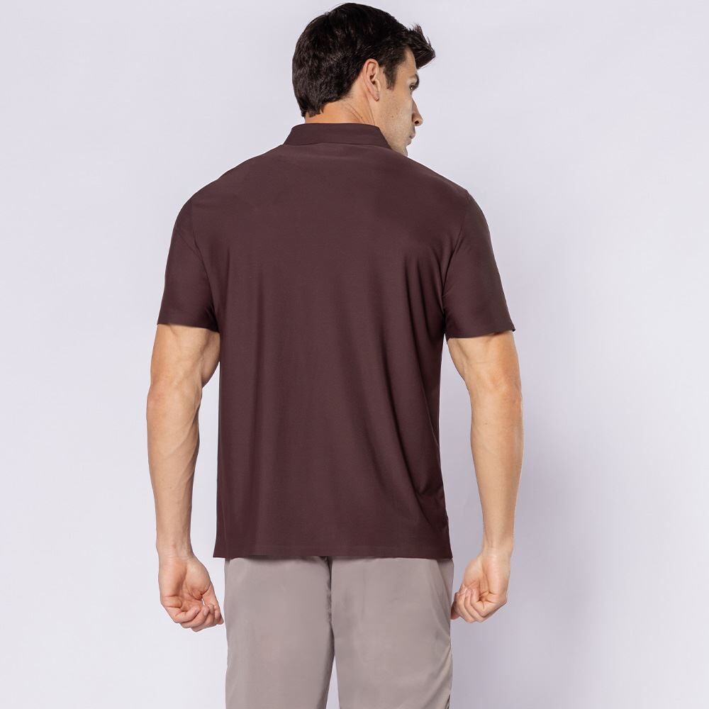 Camisa Polo Masculina Em Poliamida Marc Alain
