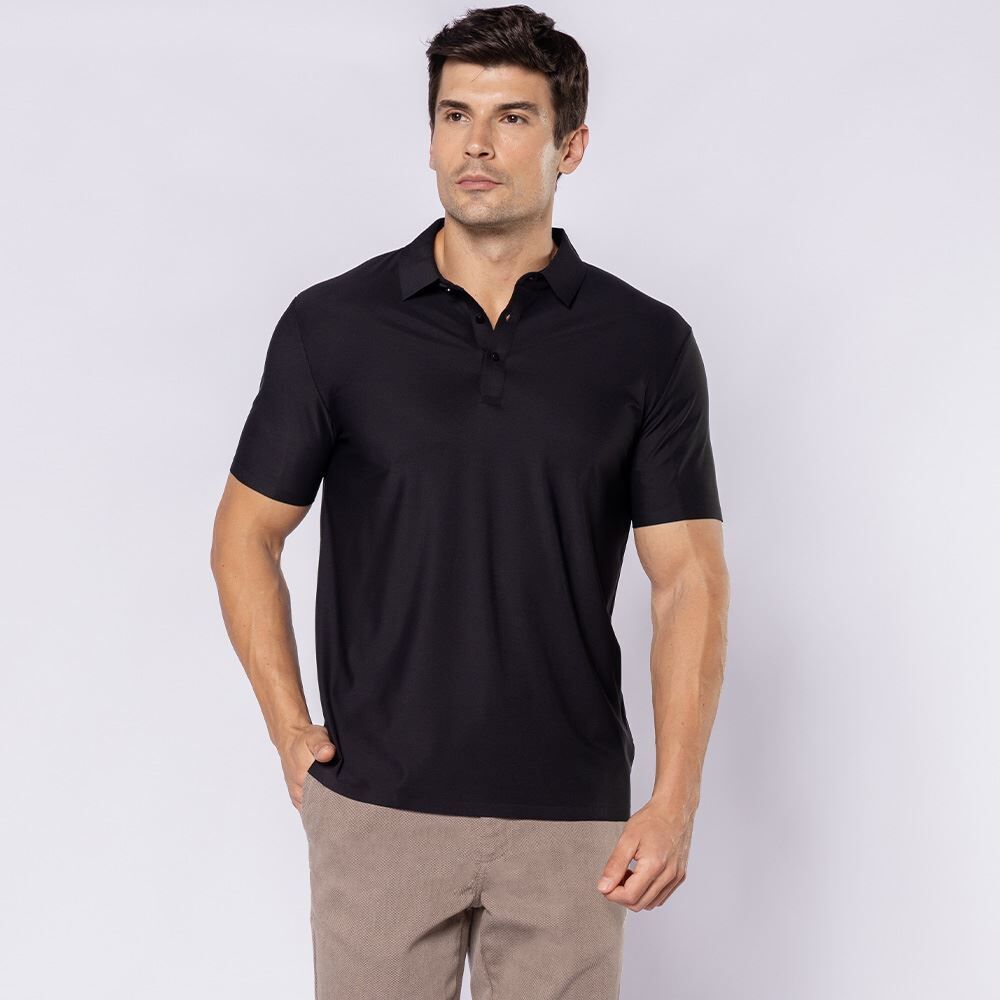 Camisa Polo Masculina Em Poliamida Marc Alain