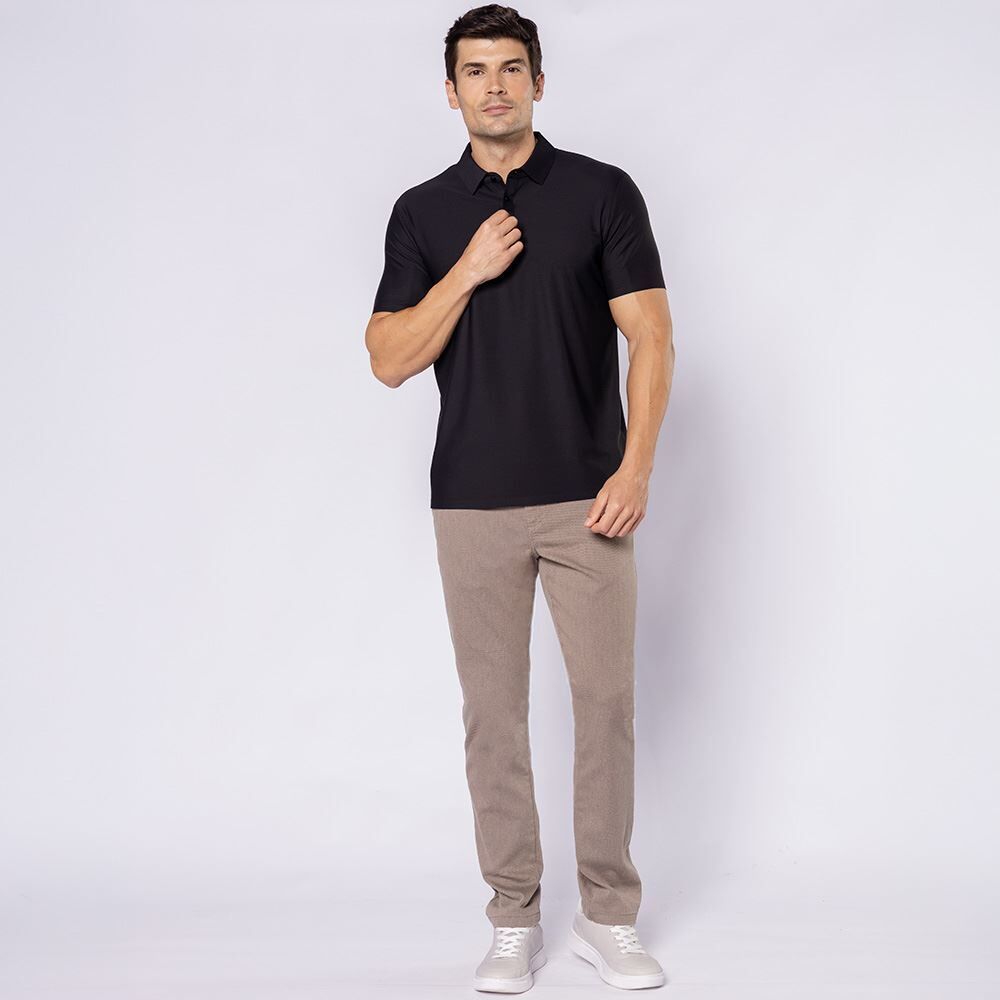 Camisa Polo Masculina Em Poliamida Marc Alain