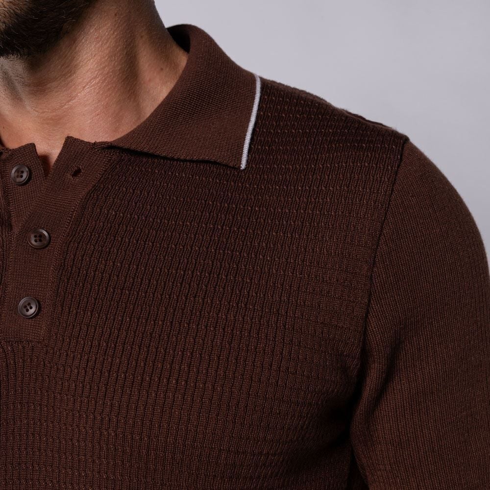 Camisa Polo Masculina Em Tricot Marc Alain