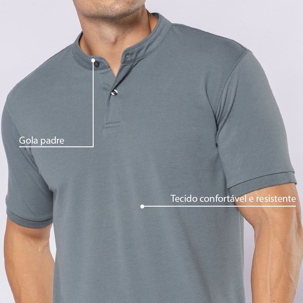 Camisa Polo Masculina Gola Padre Thing