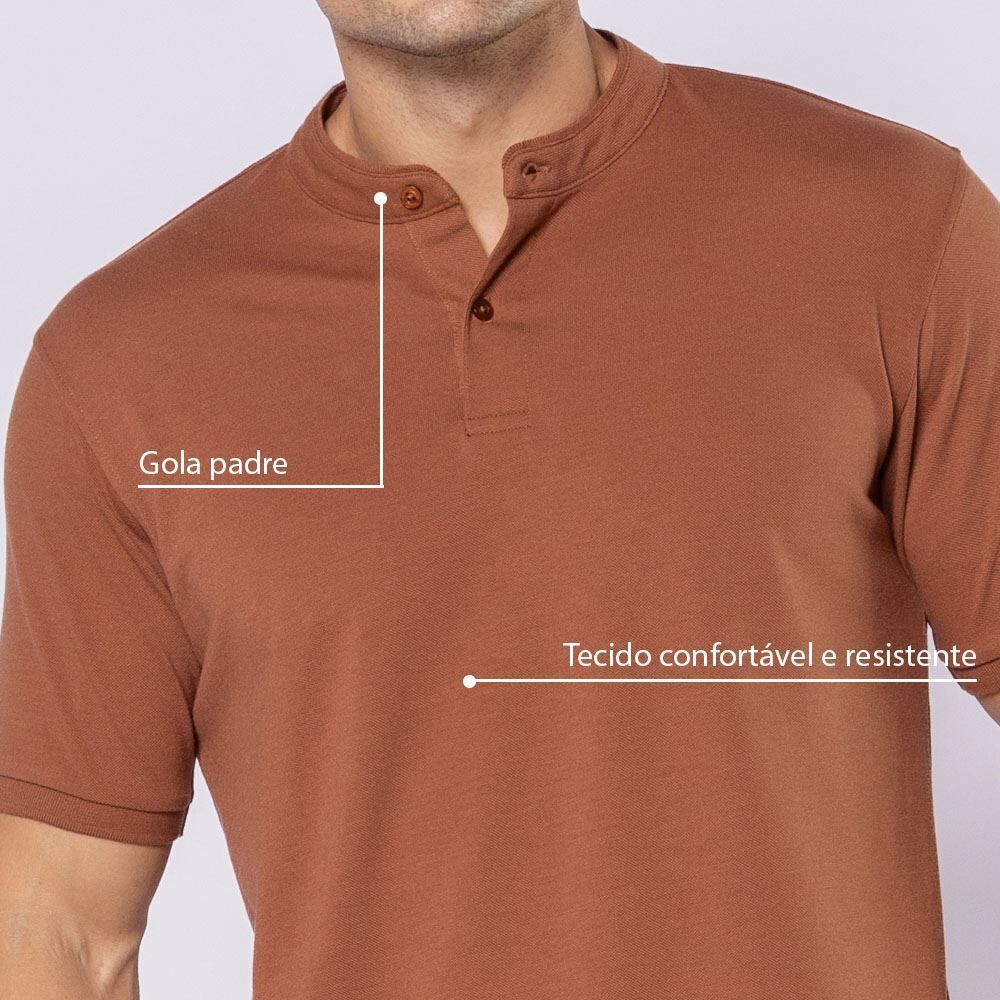 Camisa Polo Masculina Gola Padre Thing