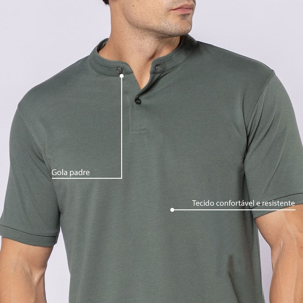 Camisa Polo Masculina Gola Padre Thing