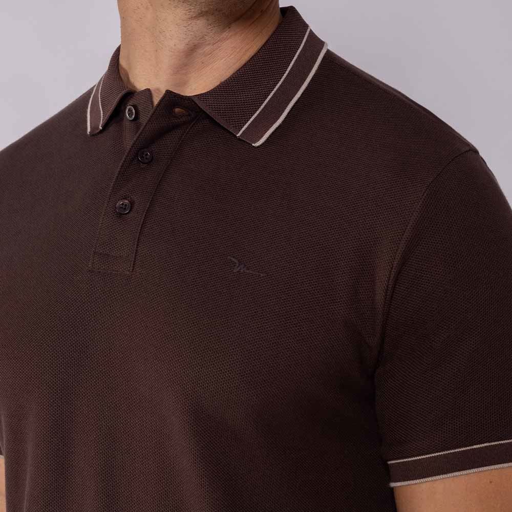 Camisa Polo Masculina Texturizada Marc Alain