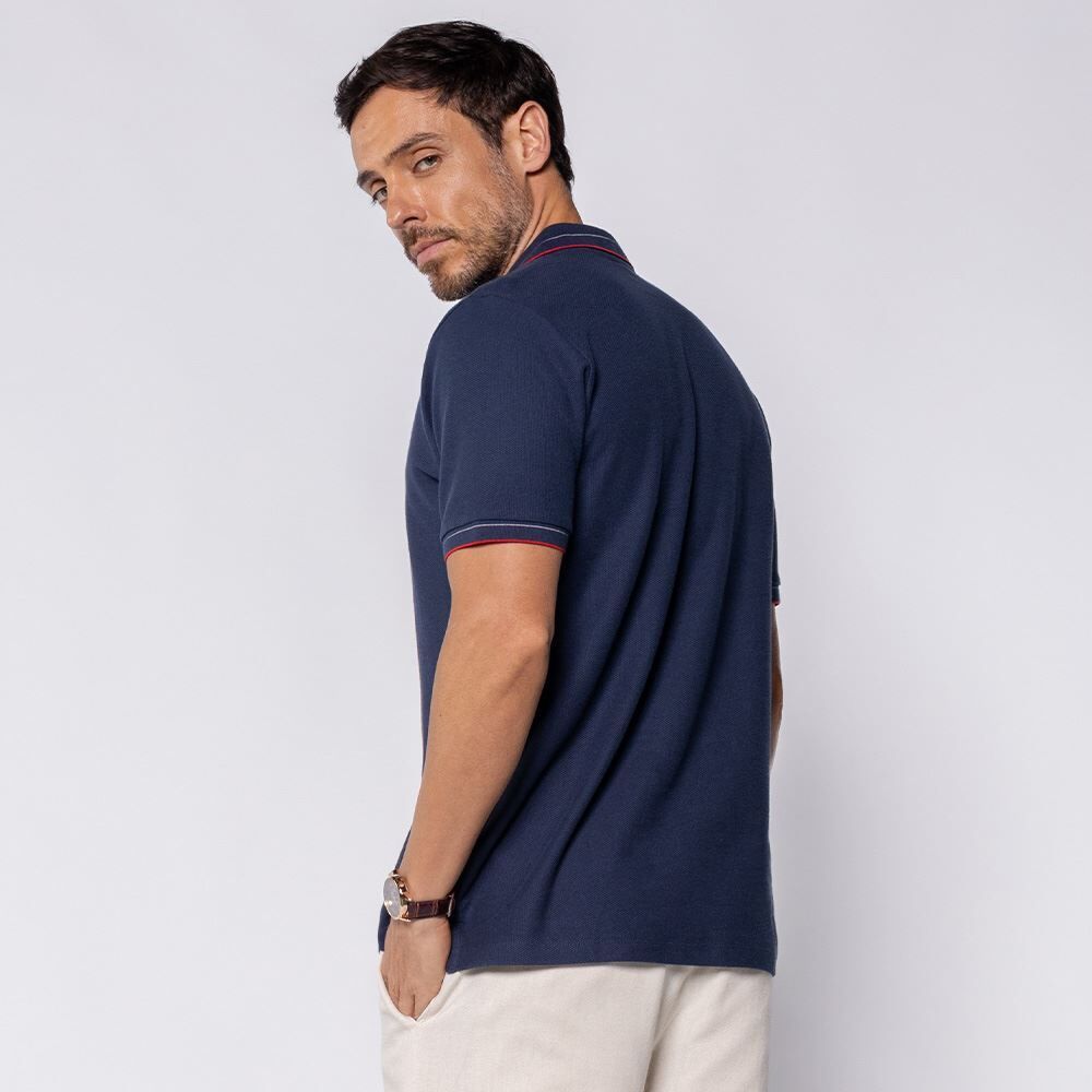 Camisa Polo Masculina Texturizada Marc Alain