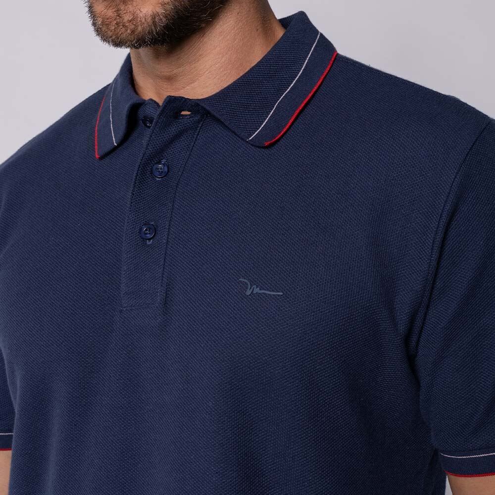 Camisa Polo Masculina Texturizada Marc Alain