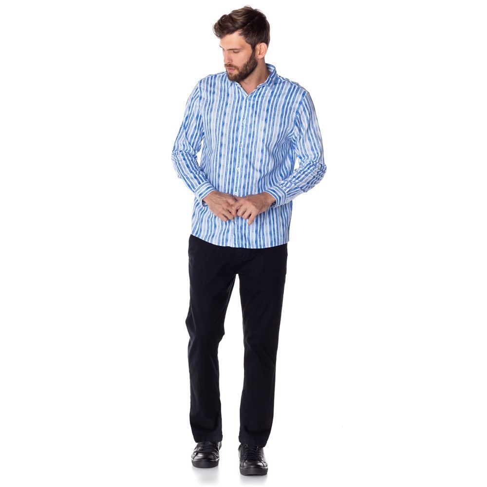 Camisa Social Listra Aquarela Thing