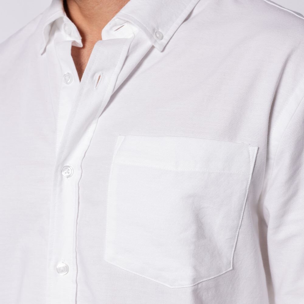 Camisa Social Masculina Com Bolso Marc Alain