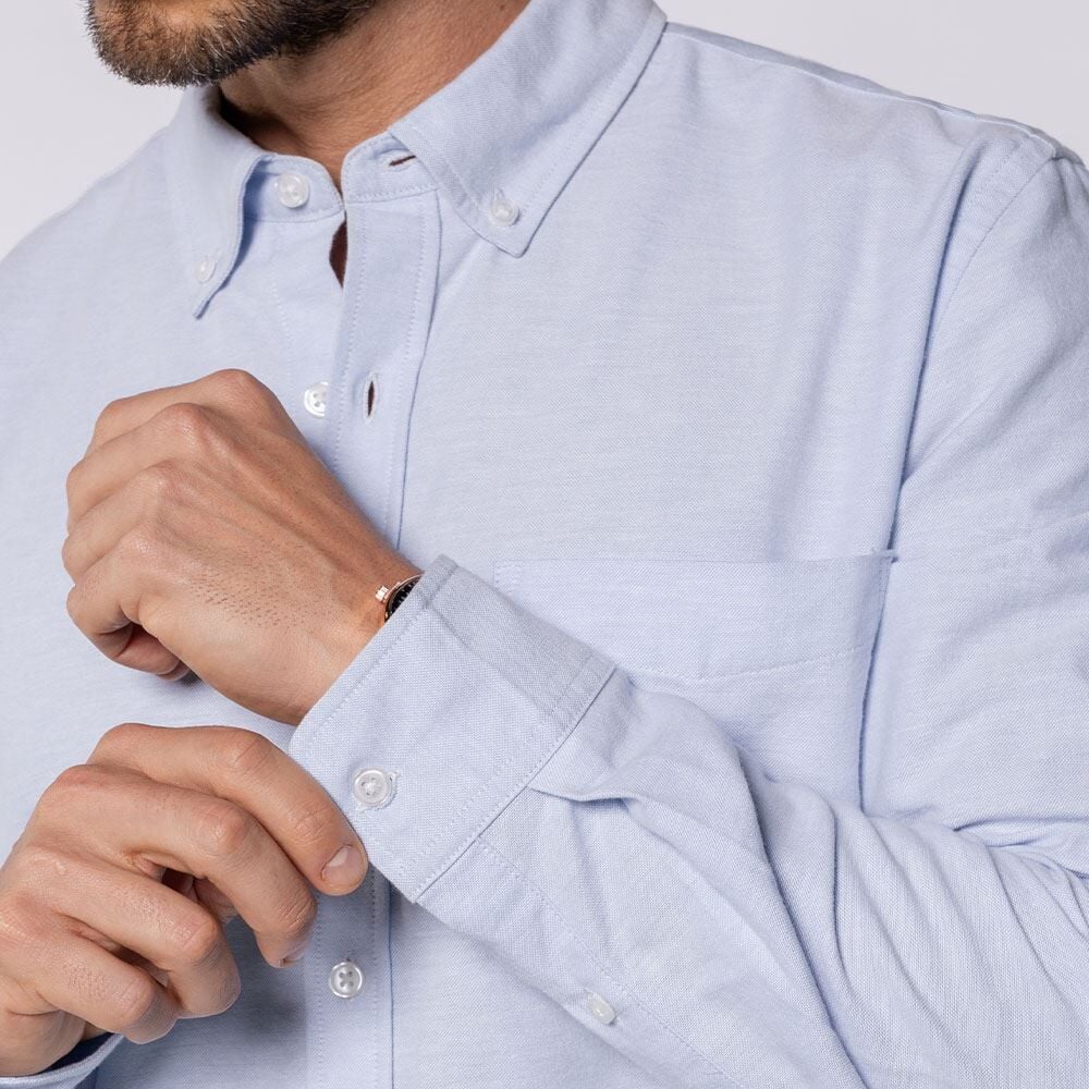 Camisa Social Masculina Com Bolso Marc Alain