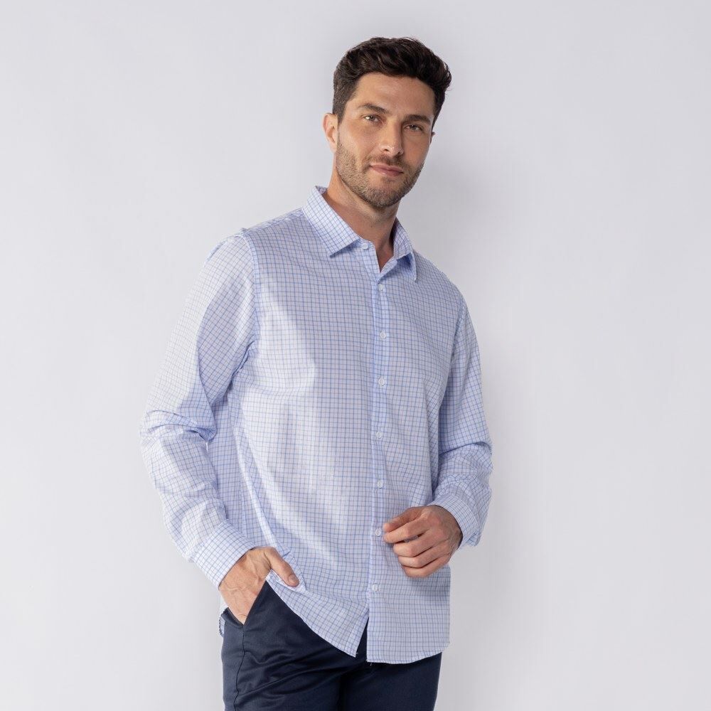Camisa Social Masculina De Tricoline Marc Alain