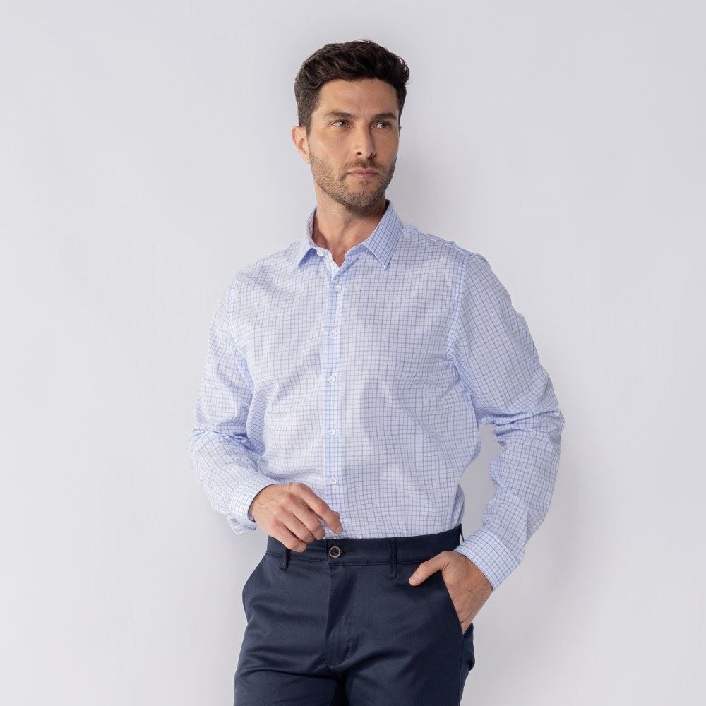 Camisa Social Masculina De Tricoline Marc Alain