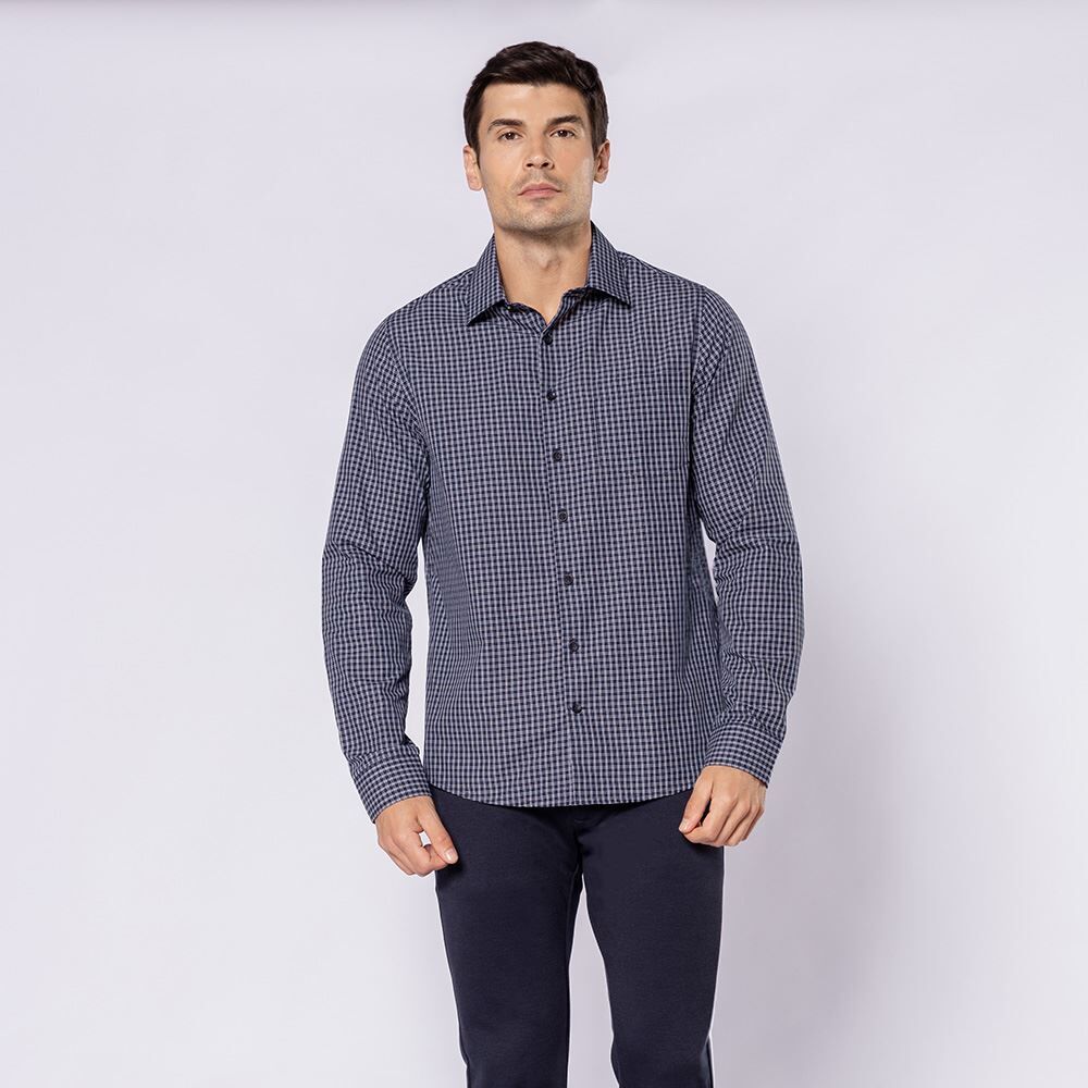 Camisa Social Masculina Listrada Marc Alain