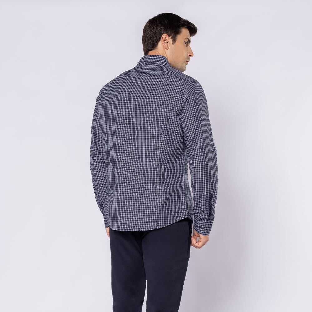 Camisa Social Masculina Listrada Marc Alain