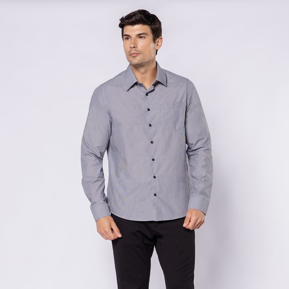 Camisa Social Masculina Listrada Marc Alain