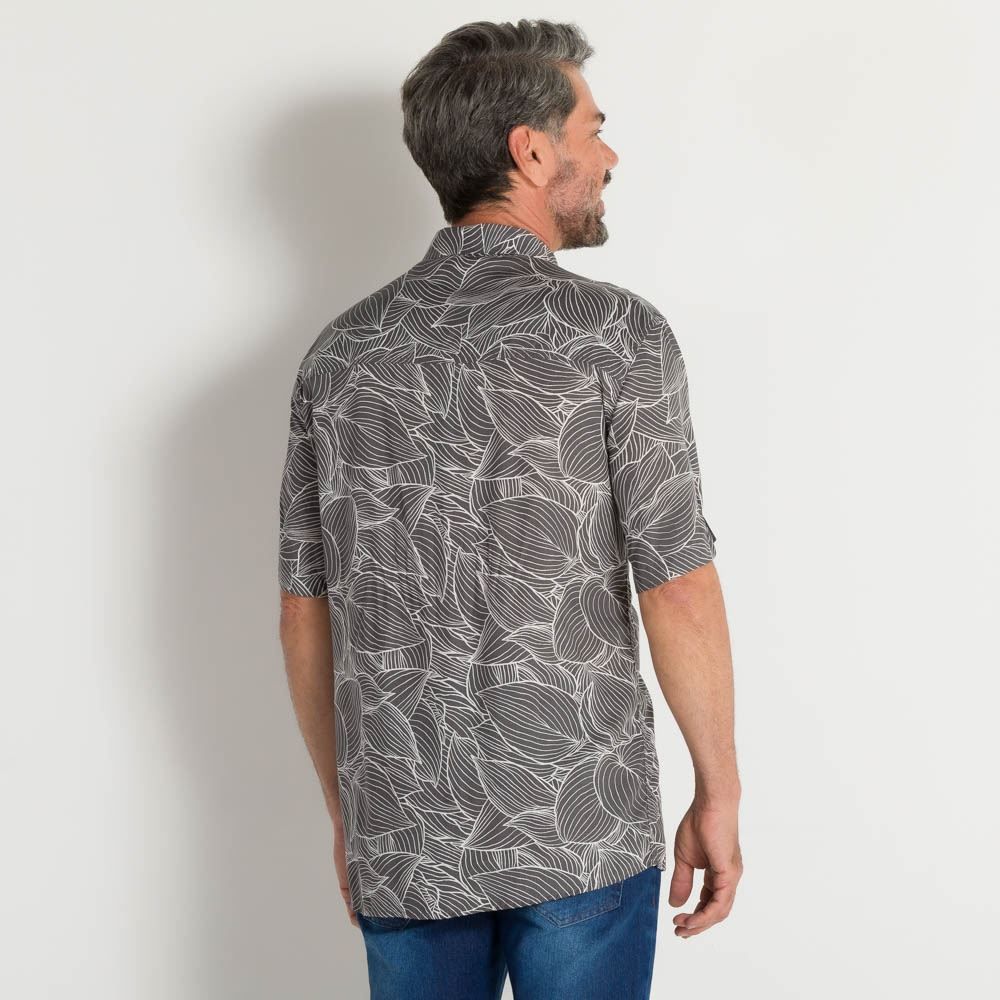 Camisa Viscose Folhagens Marc Alain