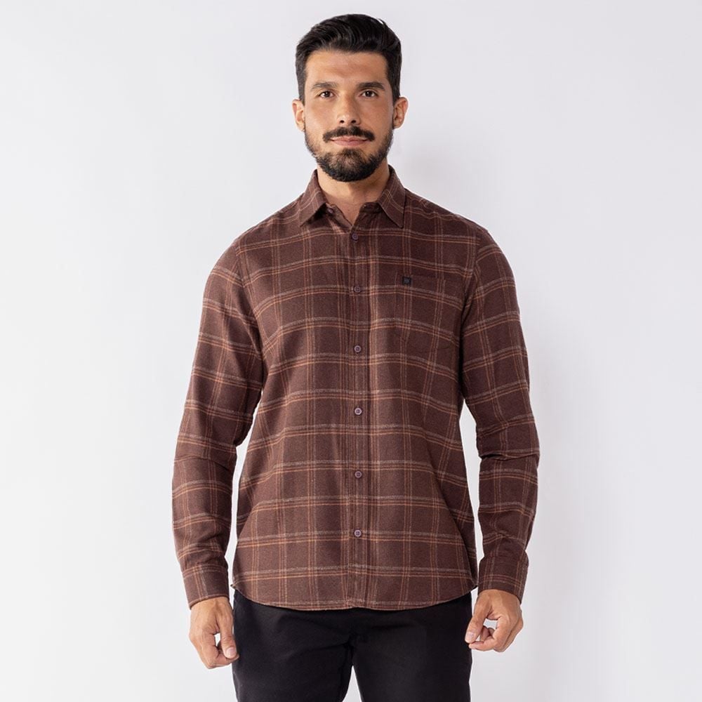 Camisa Xadrez Masculina Em Flanela Marc Alain