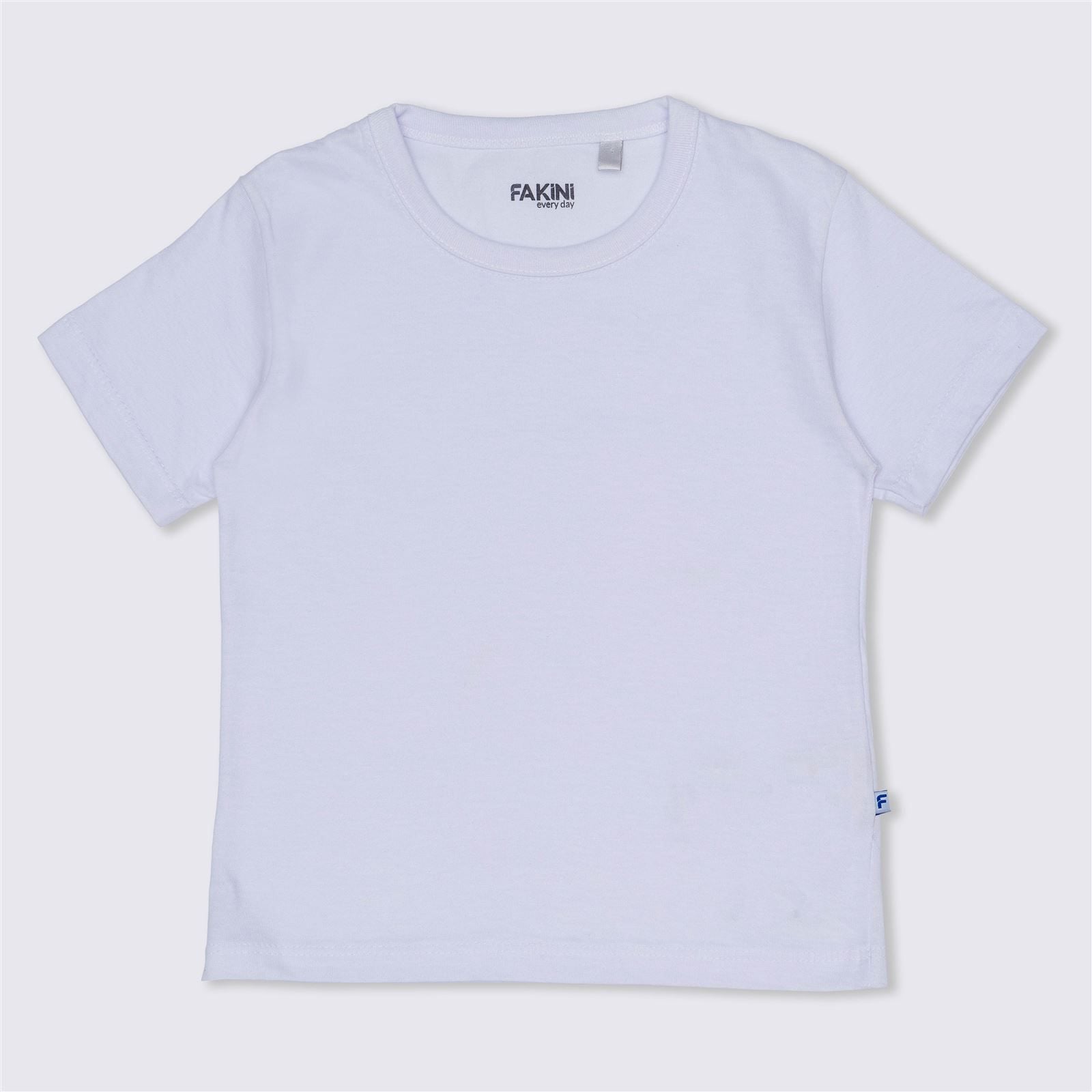 Camiseta 1 a 3 anos Básica M/Malha Fakini