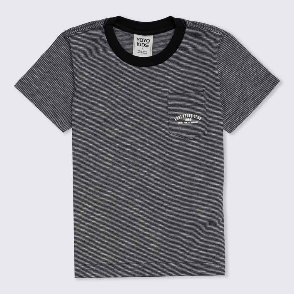 Camiseta 1 a 3 anos Flamê Bolso Adventure Yoyo Kids