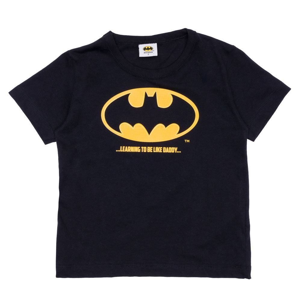 Camiseta 1 a 3 anos M/Malha Batman DC Comics