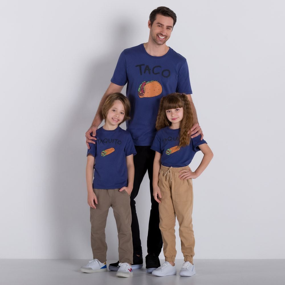 Camiseta 1 a 3 anos M/Malha Taquito Yoyo Kids