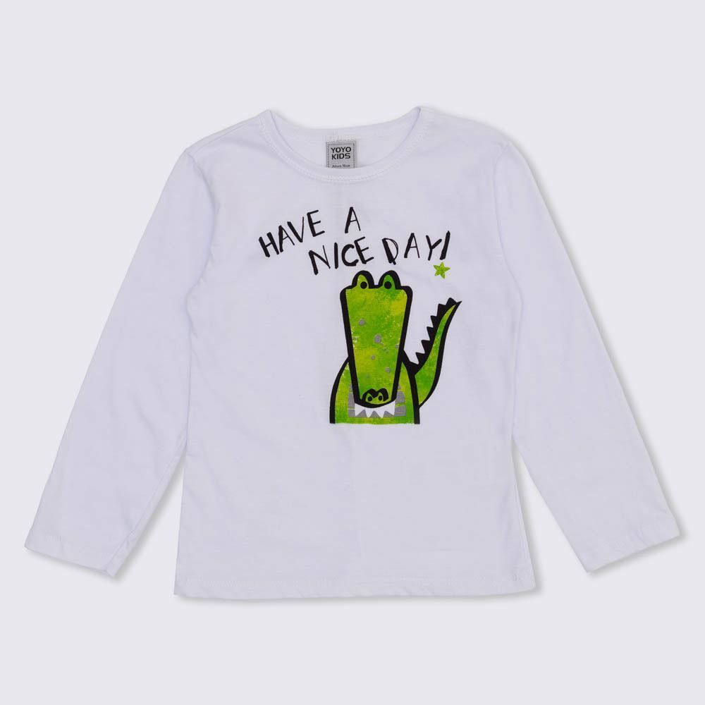 Camiseta 1 a 3 anos Malha Jacaré Yoyo Kids