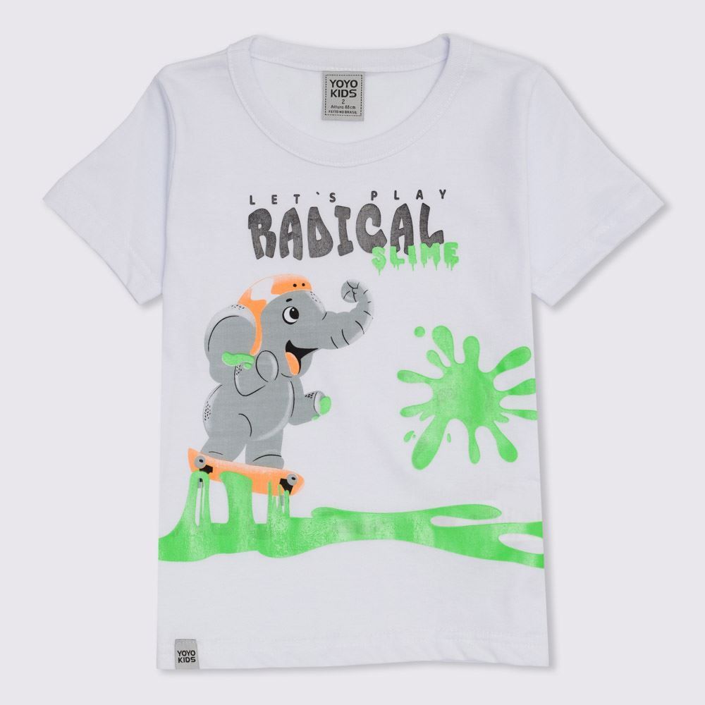 Camiseta 1 a 3 anos Malha Radical Yoyo Kids