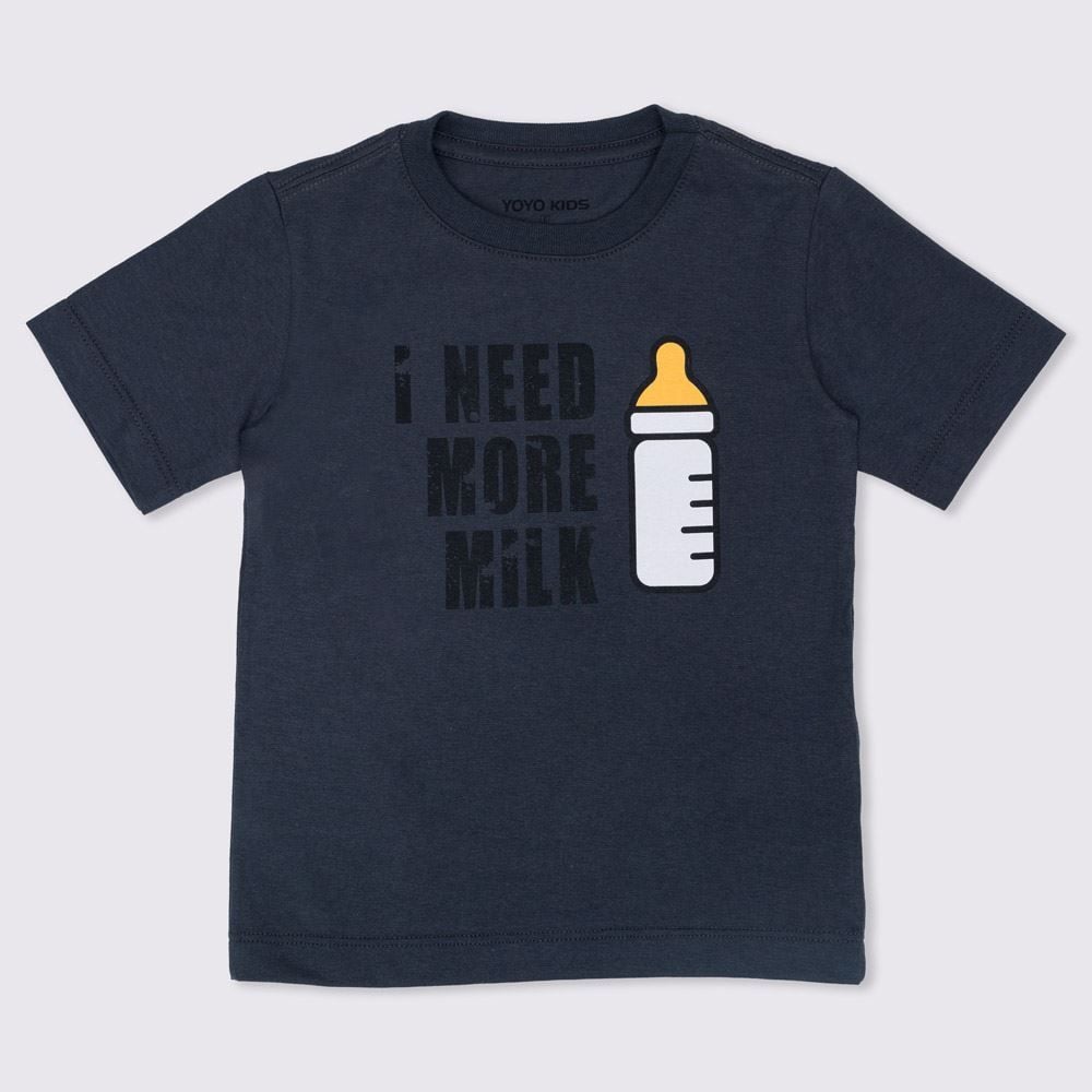 Camiseta 1 a 3 anos Milk Yoyo Kids