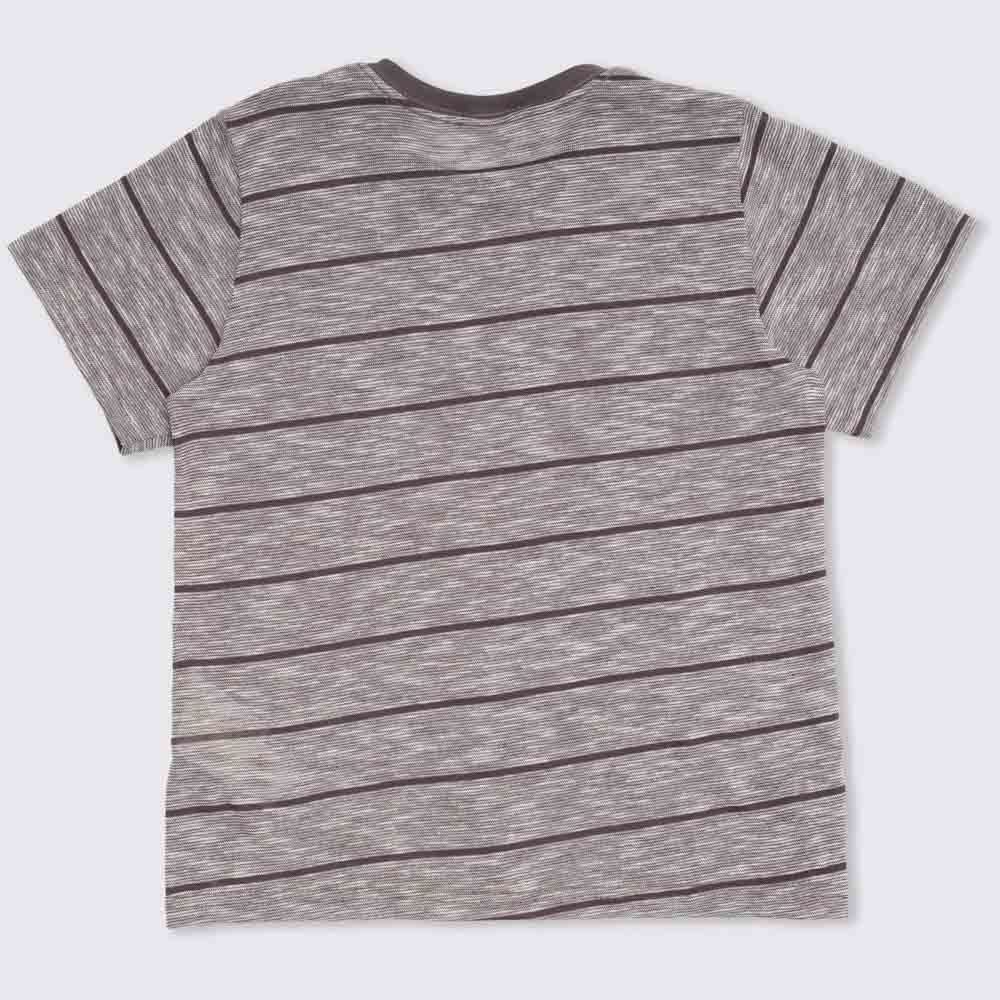 Camiseta 12 a 16 anos Tricot Listrada Hot Dog