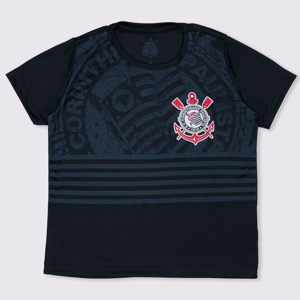 Camiseta 2 a 14 anos Dry Corinthians 