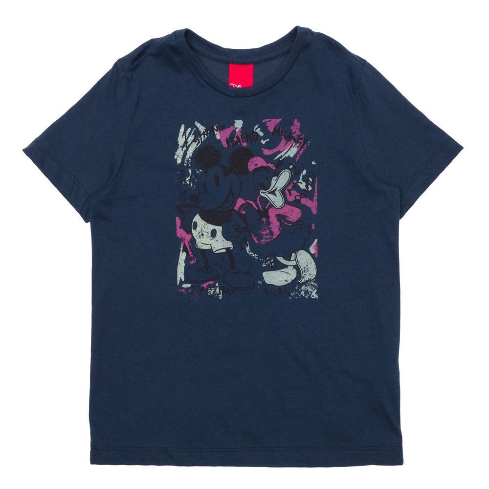 Camiseta 4 a 10 anos Estonada Mickey e Donald Disney