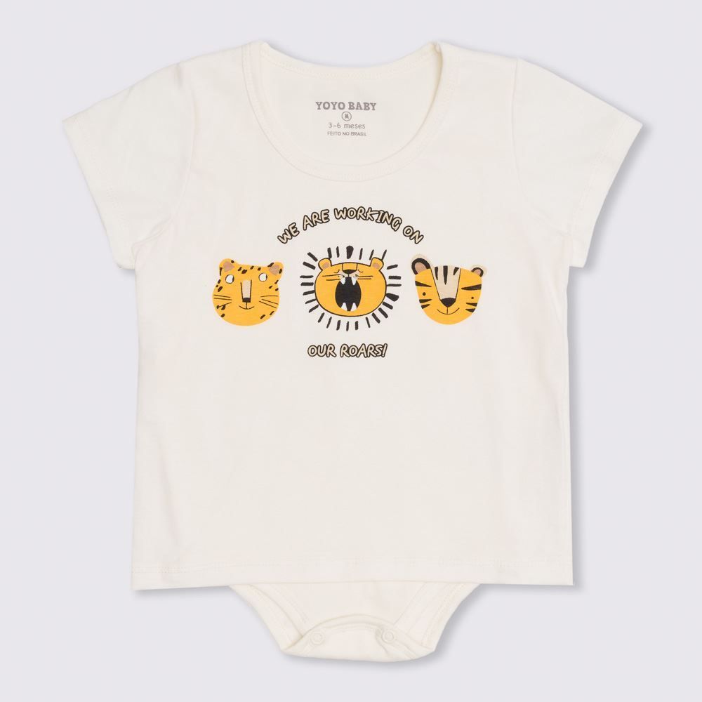 Camiseta Body de Bebê Safari Yoyo Baby