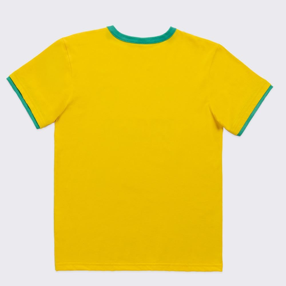 Camiseta Brasil Juvenil Menino 12 A 16 Anos Brandili
