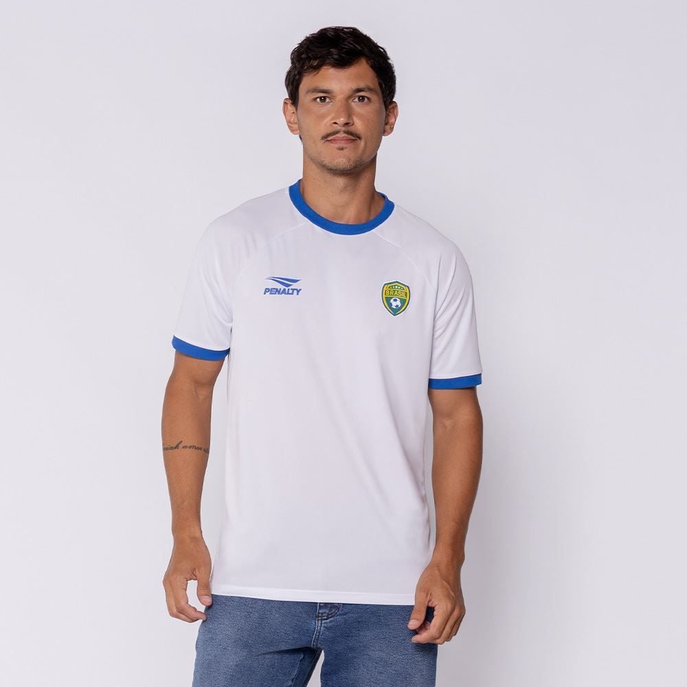 Camiseta Brasil Masculina Holográfica Penalty