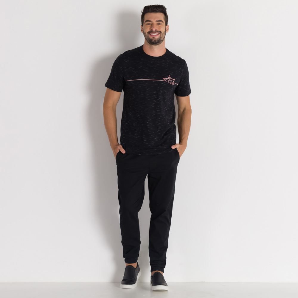 Camiseta com Estampa Barco Marc Alain