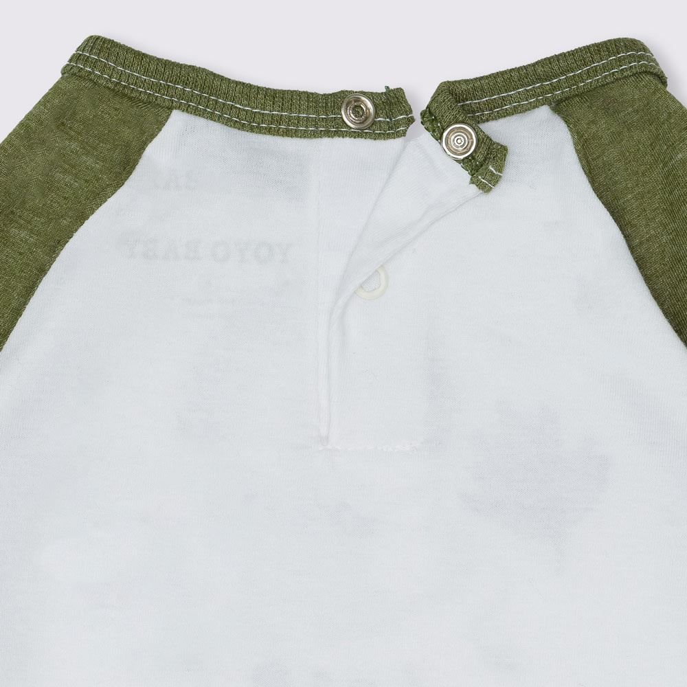 Camiseta de Bebê Mangas Raglan Yoyo Baby