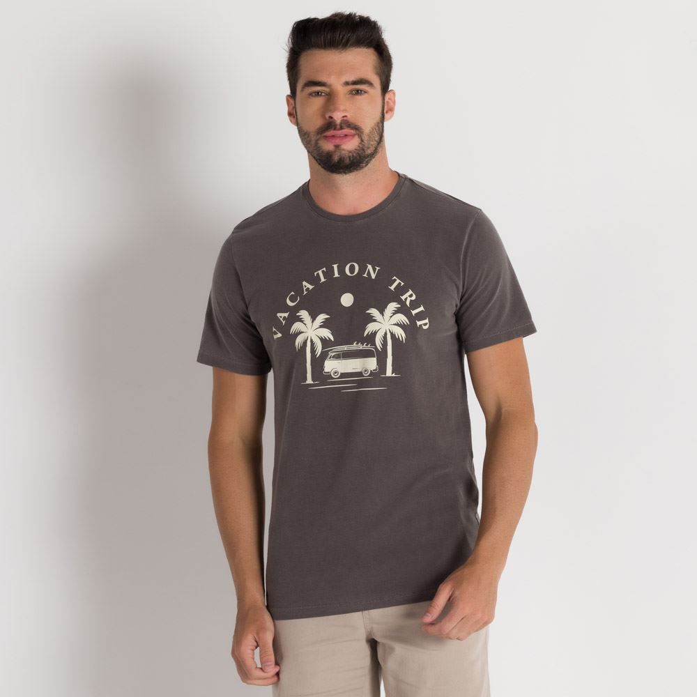 Camiseta Estonada com Silk Marc Alain