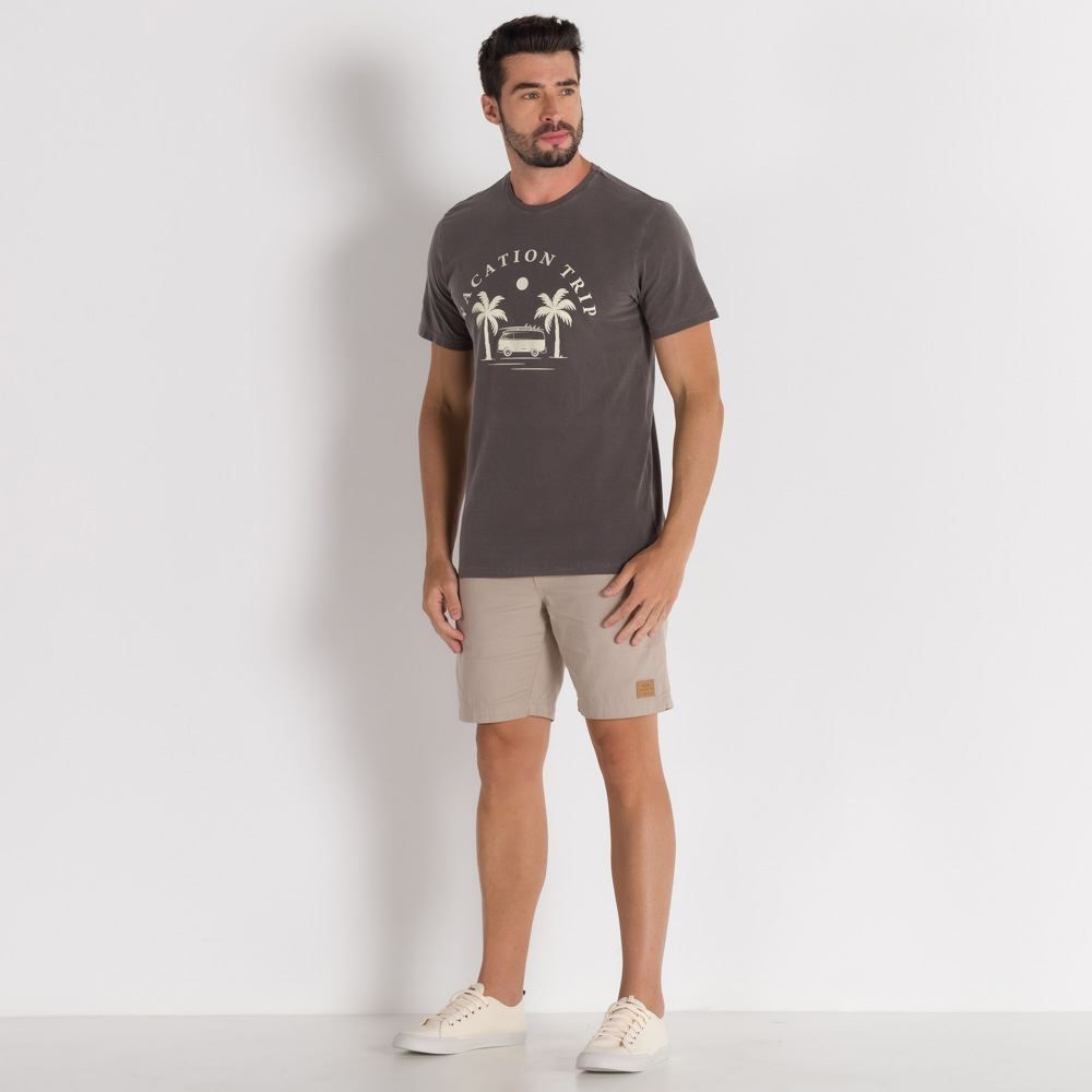 Camiseta Estonada com Silk Marc Alain