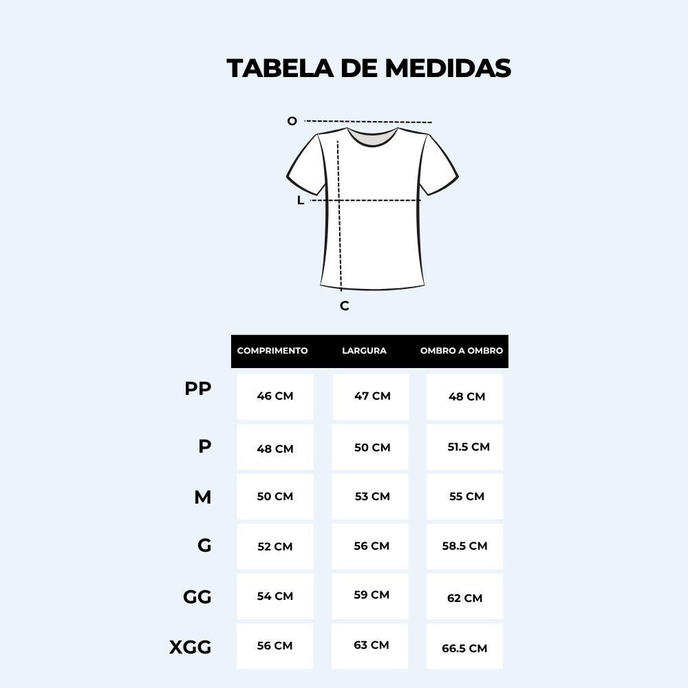 Camiseta Feminina Box Gola Alta De Algodão Boby Blues